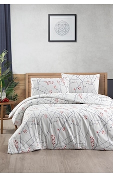 Menderes Home Cotton Collection Flanel Tek Kişilik Nevresim Takımı White