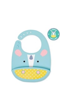 Skip Hop Zoo Silikon Önlük - Unicorn Açık Mavi