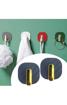 2li Yapışkanlı Retro Askılık Dolap Kapak Kulpu Gri Bx40 Açık Altın 2li Yapışkanlı Retro Askılık Dolap Kapak Kulpu Gri Bx40 Açık Altın