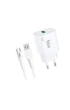 Bix Bxc10ta Bxc10ta-wt 10w 2.4a Usb-a Type-c Beyaz Kablolu Set