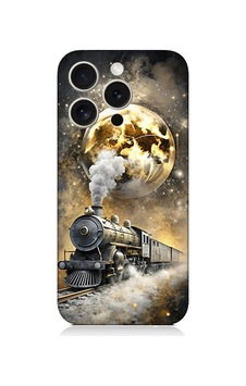 Apple Uyumlu iPhone 15 Pro Buharlı Tren Desenli Silikon Kılıf Silikon Apple Uyumlu iPhone 15 Pro Buharlı Tren Desenli Silikon Kılıf Silikon