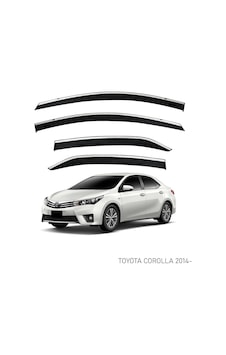Toyota Corolla 2013+2018 Kromlu Cam Rüzgarlığı İthal Toyota Corolla 2013+2018 Kromlu Cam Rüzgarlığı İthal