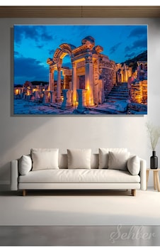 İzmir Selçuk İlçesinde Efes Antik Kenti'ndeki Tarihi Hadrian Tapınağı Yatay Kanvas Tablo 4108 Çok Renkli İzmir Selçuk İlçesinde Efes Antik Kenti'ndeki Tarihi Hadrian Tapınağı Yatay Kanvas Tablo 4108 Çok Renkli