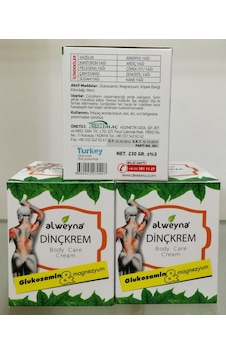 Alweyna Glukozamin & Magnezyum Dinçkrem 3 x 230 G Alweyna Glukozamin & Magnezyum Dinçkrem 3 x 230 G