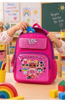 Lol Simli Anaokulu Okul Çantası Çocuk Sırt Çantası Okul Öncesi Günlük Kullanım 33 X 22 X 9 Cm Çok Renkli Lol Simli Anaokulu Okul Çantası Çocuk Sırt Çantası Okul Öncesi Günlük Kullanım 33 X 22 X 9 Cm Çok Renkli