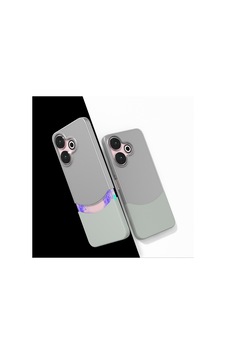 Xiaomi Redmi 13 4g Kılıf Mıknatıslı Zore Duble Kapak Gri Xiaomi Redmi 13 4g Kılıf Mıknatıslı Zore Duble Kapak Gri