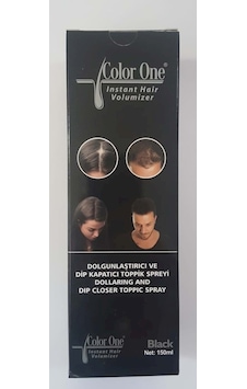 Color One Dolgunlaştırıcı Ve Dip Kapatıcı Saç Spreyi Siyah 150 Ml Color One Dolgunlaştırıcı Ve Dip Kapatıcı Saç Spreyi Siyah 150 Ml