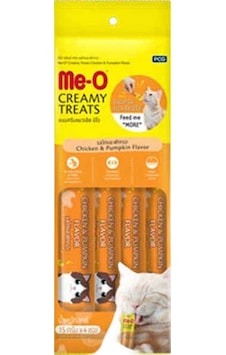 Me-o Creamy Treats Tavuk Etli Ve Kabaklı Ek Besin Ve Kedi Ödülü 4x15gr Me-o Creamy Treats Tavuk Etli Ve Kabaklı Ek Besin Ve Kedi Ödülü 4x15gr