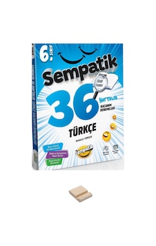 Ünlüler Karması 6. Sınıf Sempatik Türkçe 36 Haftalık Kazanım Denemeleri + Telefon Standı