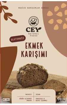 Cey Naturel Foods Glutensiz Ekmek Karışımı 300 G Cey Naturel Foods Glutensiz Ekmek Karışımı 300 G