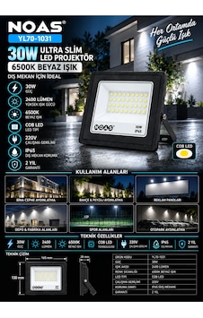 Yl70-1031 30w Ultra Slim Led Projektör 6500k Beyaz Işık Ürün Adı Siyah - 924503032 Siyah Yl70-1031 30w Ultra Slim Led Projektör 6500k Beyaz Işık Ürün Adı Siyah - 924503032 Siyah
