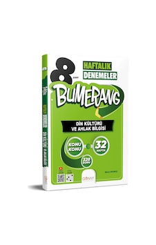 Günay 8. Sınıf Bumerang Din Kültürü Ve Ahlak Bilgisi 32 Haftalık Denemeler Günay 8. Sınıf Bumerang Din Kültürü Ve Ahlak Bilgisi 32 Haftalık Denemeler