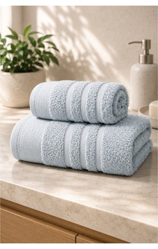Ayla 2'li Havlu Seti 70x140 Banyo Havlusu + 50x90 Baş Havlusu, Yumuşak Dokulu, Yüksek Su Emici Gri Ayla 2'li Havlu Seti 70x140 Banyo Havlusu + 50x90 Baş Havlusu, Yumuşak Dokulu, Yüksek Su Emici Gri