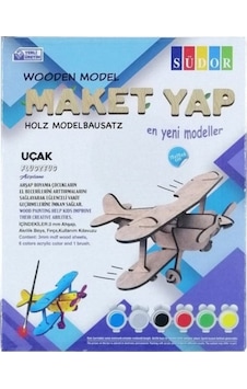 Südor Ahşap Maket Uçak Boyama Seti 15X15X6Cm N:Md2-01 Südor Ahşap Maket Uçak Boyama Seti 15X15X6Cm N:Md2-01