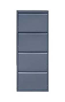 4'lü Metal Ayakkabılık Antrasit 15x25cm 4'lü Metal Ayakkabılık Antrasit 15x25cm