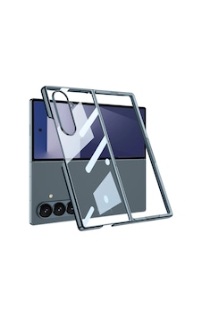 Samsung Uyumlu Galaxy Z Fold 7 Kılıf Zore Full Camlı Kıpta Kapak Gri-Yeşil Samsung Uyumlu Galaxy Z Fold 7 Kılıf Zore Full Camlı Kıpta Kapak Gri-Yeşil