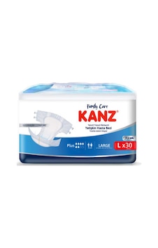 Kanz Tektil Yüzey Bel Bantlı Yetişkin Hasta Bezi L 30'Lu Kanz Tektil Yüzey Bel Bantlı Yetişkin Hasta Bezi L 30'Lu