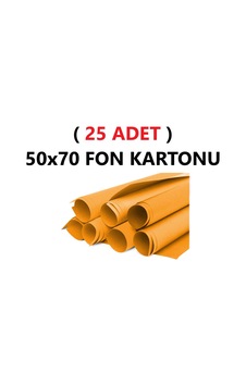 25 Adet 50x70 Cm Turuncu Renkli Fon Kartonu Rulo Canlı Renk Büyük Boy Anaokulu Kreş Okul 25 Adet 50x70 Cm Turuncu Renkli Fon Kartonu Rulo Canlı Renk Büyük Boy Anaokulu Kreş Okul
