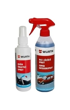 Wurth Buz Çözücü Sprey 500 Ml Ve Buğu Önleyici Sprey 150ml Wurth Buz Çözücü Sprey 500 Ml Ve Buğu Önleyici Sprey 150ml