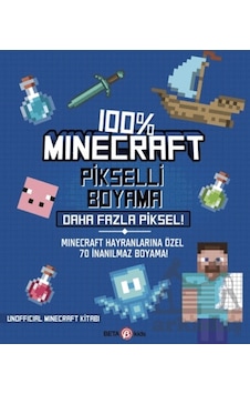 %100 Minecraft Pikselli Boyama - Daha Fazla Piksel Ciltli Beta Kids %100 Minecraft Pikselli Boyama - Daha Fazla Piksel Ciltli Beta Kids