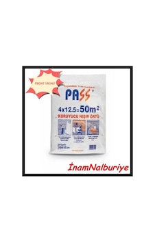 Boya Poşet - 50 M2 Hişir Naylon - 12.5 Mt X 4 Koruma Örtüsü Boya Poşet - 50 M2 Hişir Naylon - 12.5 Mt X 4 Koruma Örtüsü