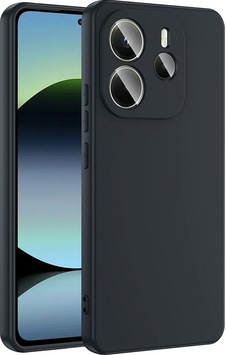 Xiaomi Redmi Note 14 4g Arka Kapak Silikon Kılıf Siyah Xiaomi Redmi Note 14 4g Arka Kapak Silikon Kılıf Siyah