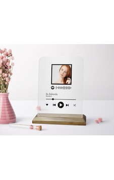Kişiye Özel Fotoğraflı Spotify Barkodlu Plak -2 Kişiye Özel Fotoğraflı Spotify Barkodlu Plak -2