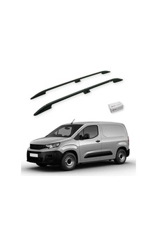 Turtle Peugeot Partner 2019-2025 / Kısa Şasi Tavan Çıtası Crown Siyah