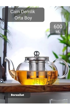 Cam Demlik Çelik Süzgeçli Demlik Isıya Dayanıklı Bitki Çayı Demliği Borosilat 600 Ml Gri Cam Demlik Çelik Süzgeçli Demlik Isıya Dayanıklı Bitki Çayı Demliği Borosilat 600 Ml Gri