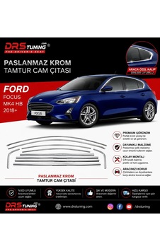 Ford Focus 4 2018+ Krom Tam Tur Cam Çıtası Parça