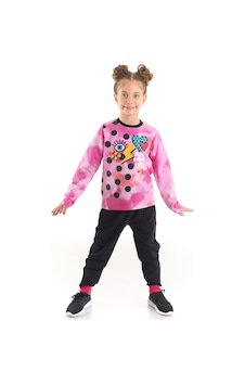 Denokids Mshb&g Retro Batik Kız Çocuk T-Shirt Pantolon Takım Denokids Mshb&g Retro Batik Kız Çocuk T-Shirt Pantolon Takım