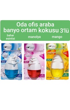 Extrem Cam Küre Oda Ortam Ev Ofis Araç Banyo Kokusu Manolya - Mango - Bahar Esintisi 3 X 100 Ml Extrem Cam Küre Oda Ortam Ev Ofis Araç Banyo Kokusu Manolya - Mango - Bahar Esintisi 3 X 100 Ml