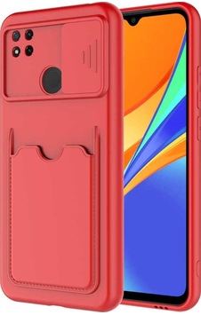 Xiaomi Redmi 9c Kılıf Zore Kartix Kapak Kırmızı