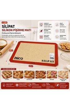 Silpat Fırın Pişirme Matı 30x40cm 4741 Altın - Gri