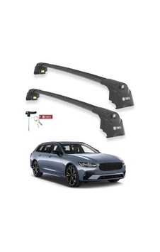 Turtle Volvo V90 Eu 2017-2025 Ara Atkı Air2 Siyah