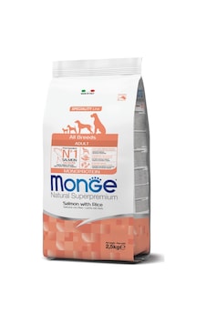 Monge Adult Tek Proteinli Somonlu Pirinçli Yetişkin Köpek Maması 2,5 Kg Monge Adult Tek Proteinli Somonlu Pirinçli Yetişkin Köpek Maması 2,5 Kg