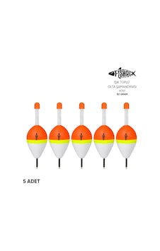 Işık Tüplü Olta Şamandırası - Fishack - Fsh-6050 - 5 Adet - 50 Gr