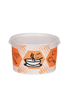 Kapaklı Karton Çorba Kasesi 16 Oz - 25 Adet Kapaklı Karton Çorba Kasesi 16 Oz - 25 Adet