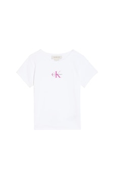 Calvin Klein Kız Çocuk Tişört Lvcksjb11g Beyaz Calvin Klein Kız Çocuk Tişört Lvcksjb11g Beyaz