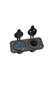 Sealux Marine Şarj + Usb 3.0 Type-c Soketi Plastik Çerçeveli 12-24v Siyah Sealux Marine Şarj + Usb 3.0 Type-c Soketi Plastik Çerçeveli 12-24v Siyah