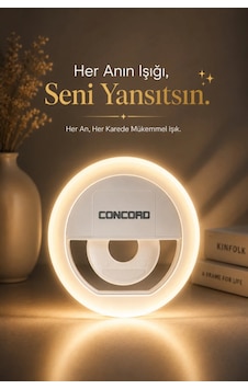Type-c Şarjlı 3 Kademeli Taşınabilir Led Selfie & Kamera Işığı Beyaz Type-c Şarjlı 3 Kademeli Taşınabilir Led Selfie & Kamera Işığı Beyaz