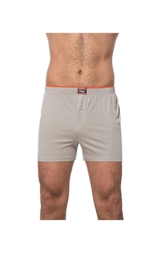 Özkan Underwear 6 Adet Özkan Erkek Pamuklu Şardonlu Düz Renk Boxer 0041 Gri