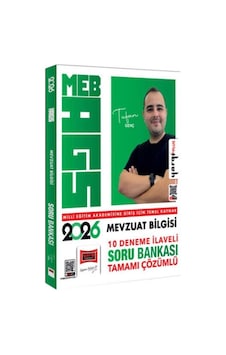 Yargı Yayınları 2026 Meb Ags Mevzuat Bilgisi 10 Deneme İlaveli Tamamı Çözümlü Soru Bankası Yargı Yayınları 2026 Meb Ags Mevzuat Bilgisi 10 Deneme İlaveli Tamamı Çözümlü Soru Bankası