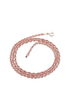 Gümüş Halat Zincir Barcode Rose Gold Gümüş Halat Zincir Barcode Rose Gold