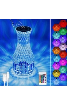 Sürahi Model Usb Şarjlı Kumandalı 16 Farklı Işık Modlu Masa Üstü Kristal Akrilik Lamba Led Beyaz Sürahi Model Usb Şarjlı Kumandalı 16 Farklı Işık Modlu Masa Üstü Kristal Akrilik Lamba Led Beyaz