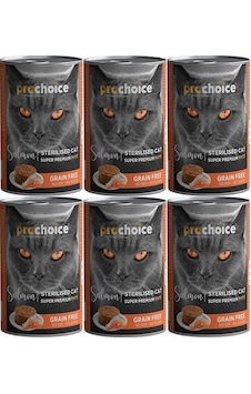 Pro Choice Sterilised Somonlu Kedi Konservesi Pate 12 x 400 G Pro Choice Sterilised Somonlu Kedi Konservesi Pate 12 x 400 G