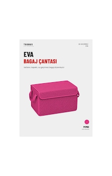 Trobus Eva Bagaj Çantası Organizer Katlanır, Kapaklı Pembe Trobus Eva Bagaj Çantası Organizer Katlanır, Kapaklı Pembe