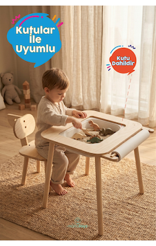Mamatoyz Çocuk Çalışma Masası Ve Oyun Alanı Massa Ve Oturak Unitable Bej Mamatoyz Çocuk Çalışma Masası Ve Oyun Alanı Massa Ve Oturak Unitable Bej
