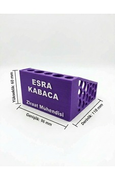 Kişiye Özel Masaüstü Kalemlik Ve Bloknotluk Mor Kişiye Özel Masaüstü Kalemlik Ve Bloknotluk Mor