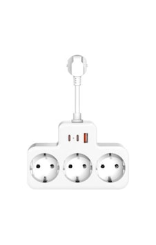 S-link Prz07 Beyaz 3 Soketli 15mm 1 Usb 2 Type-c Pd20w 1050 Joule Bakır Kablolu Akım Korumalı Priz 150 CM S-link Prz07 Beyaz 3 Soketli 15mm 1 Usb 2 Type-c Pd20w 1050 Joule Bakır Kablolu Akım Korumalı Priz 150 CM